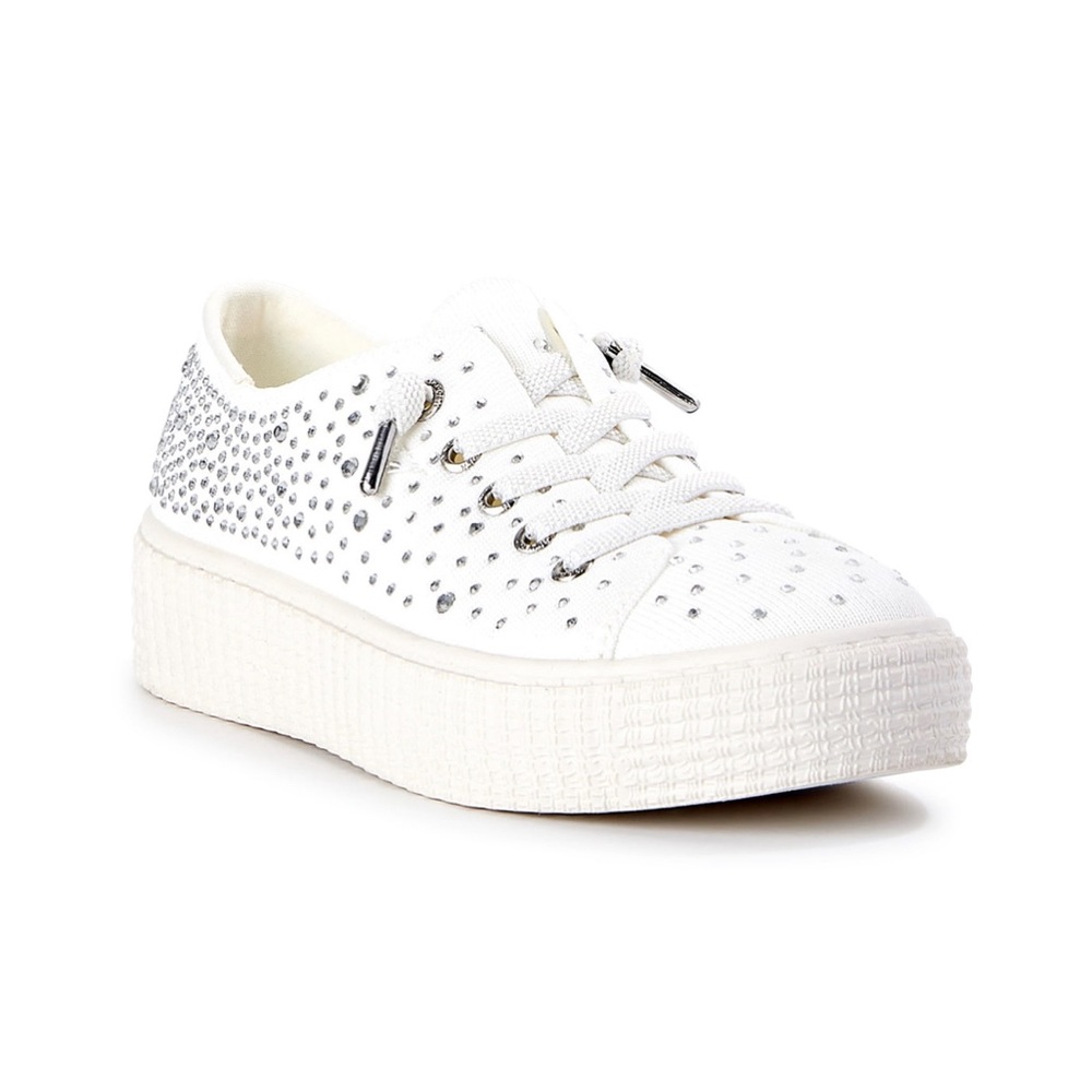 COPY - MADDEN NYC Women’s white and bling sneaker.